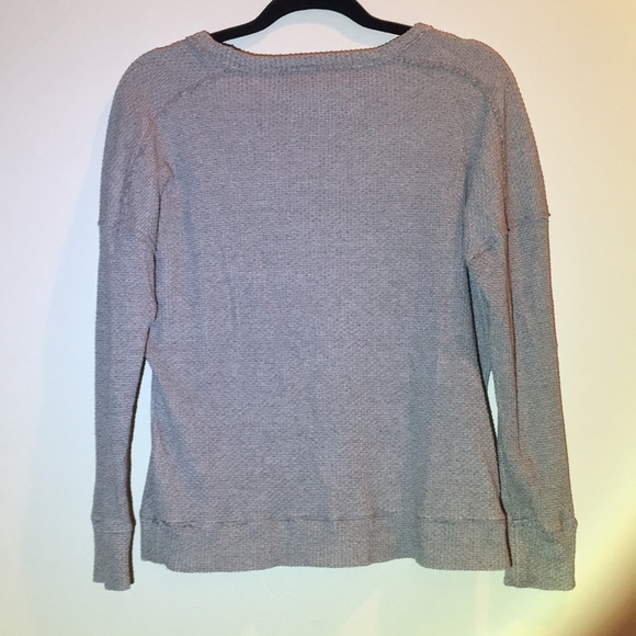 Calvin Klein scoop neck Waffle Knit Gray Pullover - Picture 5 of 9